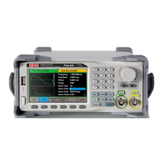 RS PRO 123-6460 Quick Start Manual