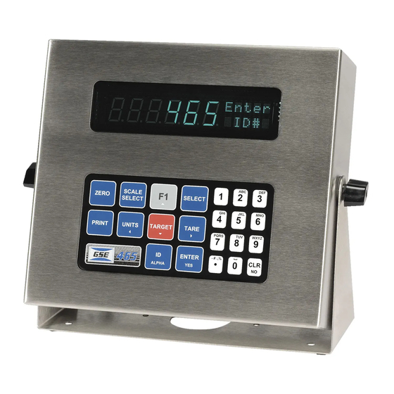 Avery Weigh-Tronix GSE 60 Series User Instructions