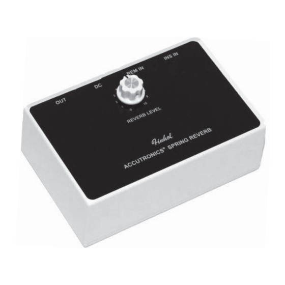 Finhol Accutronics Manual
