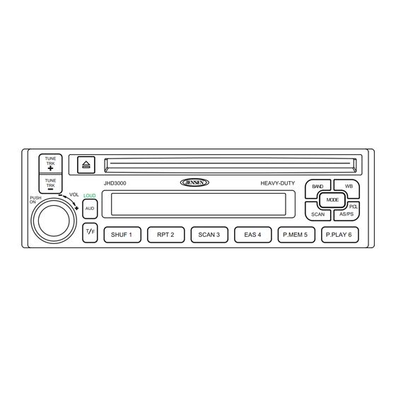 Jensen JHD3000 Owner's Manual