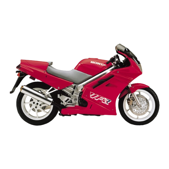Honda VFR750F Owner's Manual
