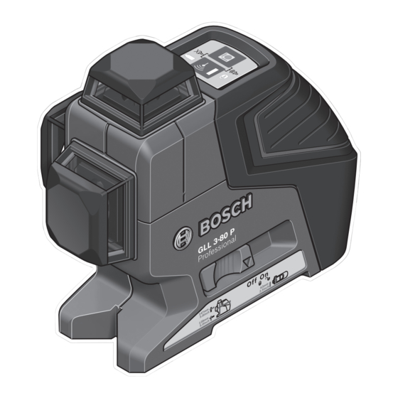Bosch GLL 3-80 P Original Instructions Manual