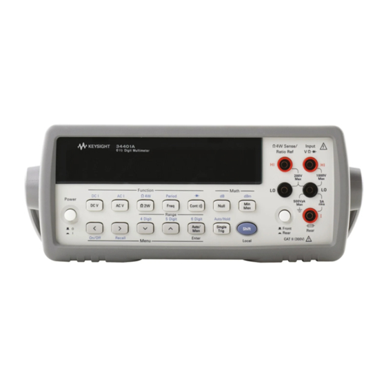 KEYSIGHT 34401A MANUAL UPDATE Pdf Download ManualsLib