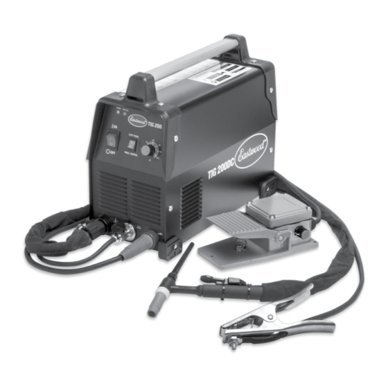EASTWOOD TIG 200 DC WELDER ASSEMBLY & OPERATING INSTRUCTIONS Pdf
