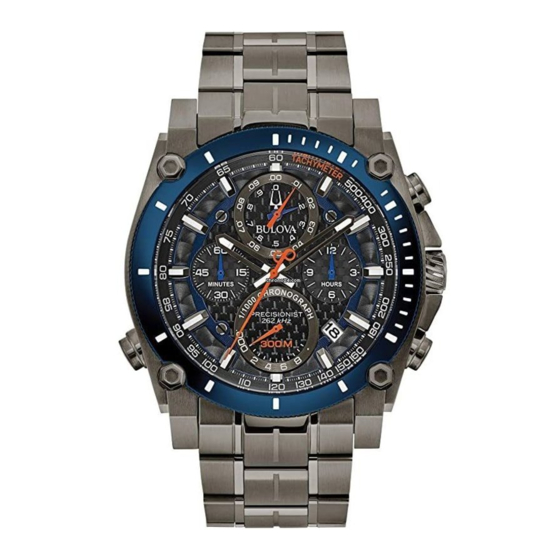 Bulova chronograph watch instructions hot sale