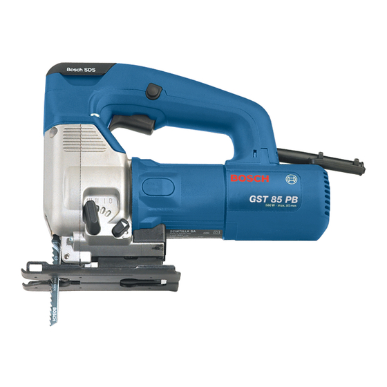 BOSCH GST 85 PB ORIGINAL INSTRUCTIONS MANUAL Pdf Download ManualsLib