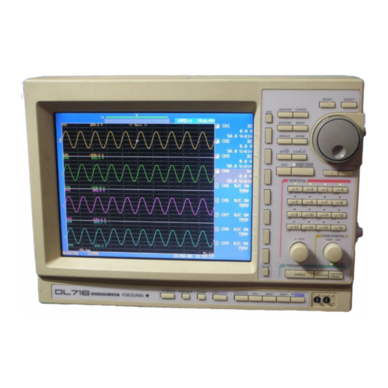 YOKOGAWA DL716 USER MANUAL Pdf Download | ManualsLib