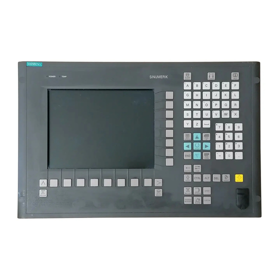 Siemens SINUMERIK 810D Configuration Manual
