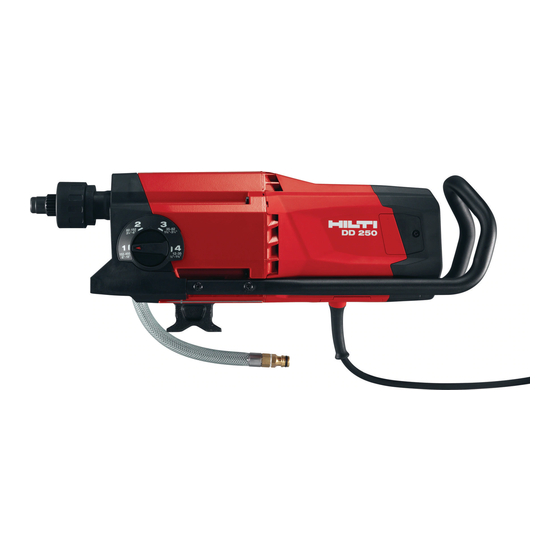 Hilti DD 250 Operating	 Instruction