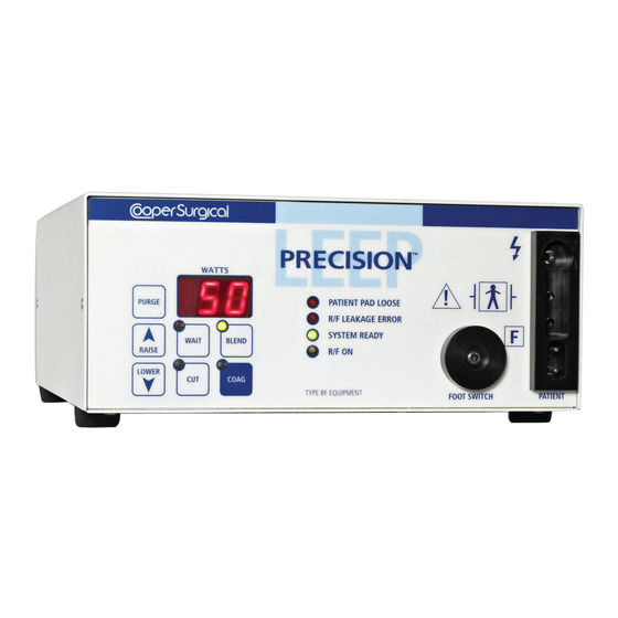 Cooper Surgical LEEP PRECISION LP-20-120 Operating Manual