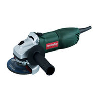 Metabo WP 7-115 Quick Instructions For Use Manual