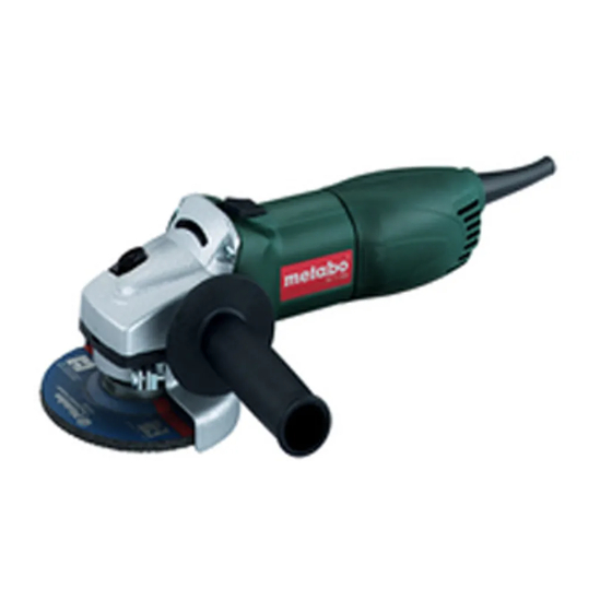 Metabo W 7-100 Instructions For Use Manual