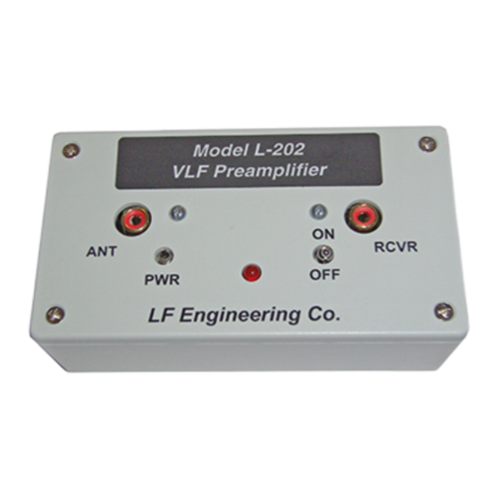 LF Engineering L-202B Quick Start Manual