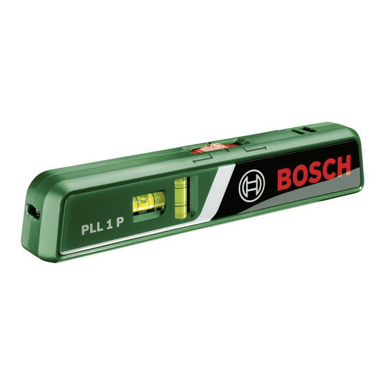 Bosch PLL 1 P Original Instructions