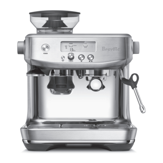 Breville the Barista Pro BES878BSS4JAN1 Manuals