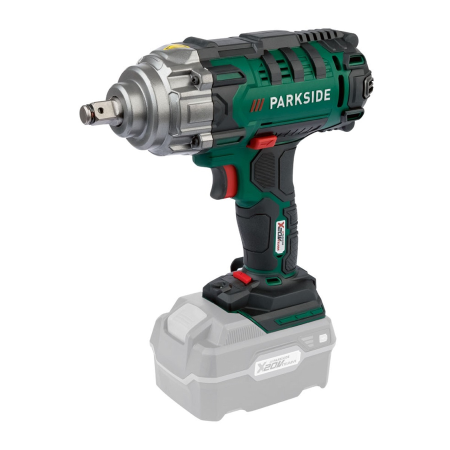 Parkside PASSK 20-Li C3, 436020 2304 - Impact Wrench Manual