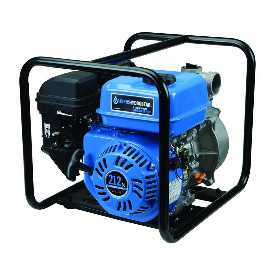 Pacific hydrostar  212cc Gasoline Powered Clear Water Pump Manual