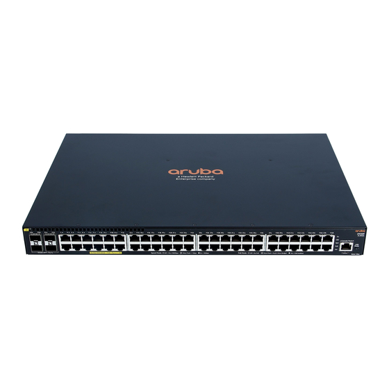 HPE ARUBA 2930F QUICK SETUP MANUAL AND SAFETY REGULATORY INFORMATION