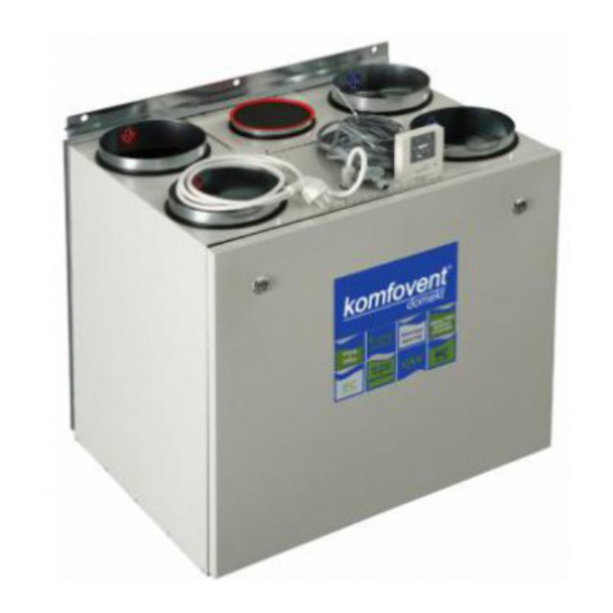 KOMFOVENT DOMEKT REGO 400VEB INSTALLATION AND MAINTENANCE SERVICE