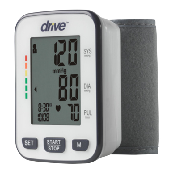 drive blood pressure monitor manual