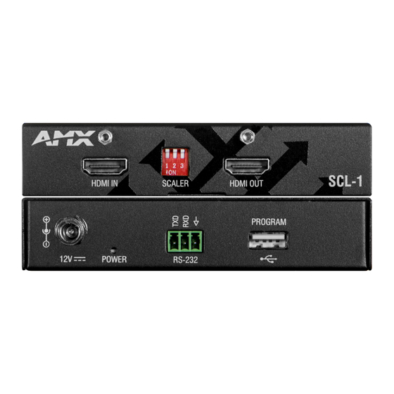 AMX SCL-1 Instruction Manual