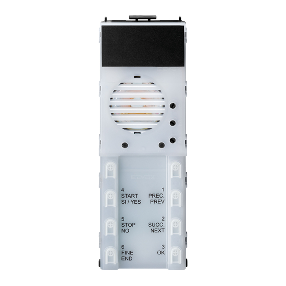 Vimar Elvox 13F3 Connection And Operating Instructions