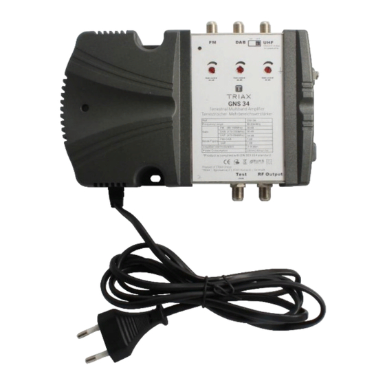Triax GNS 34 User Manual
