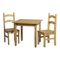 Seconique RIO DINING TABLE Assembly Instructions Manual