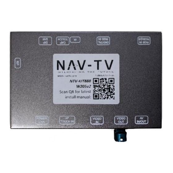 Nav TV W205v2 Install Manual
