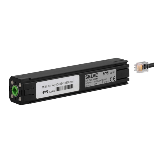 Selve SIS-25/0.65 SMI Operating	 Instruction