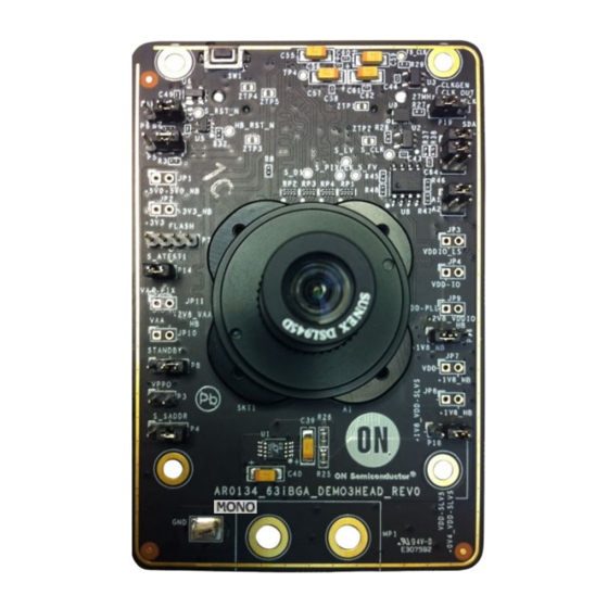 ON Semiconductor AR0134CSSM25SUEAH3-GEVB Owner's Manual