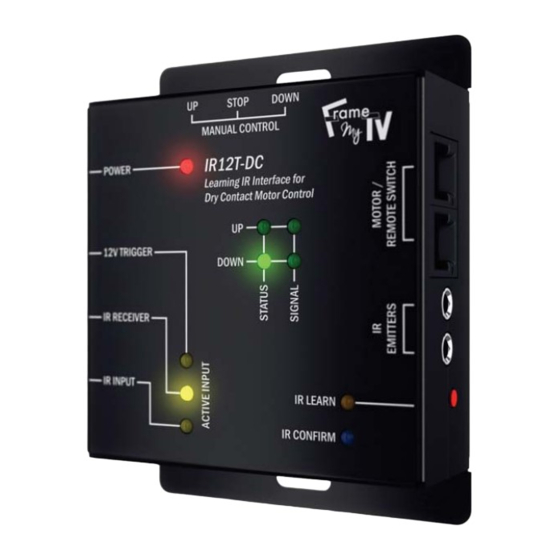 Frame My TV IR12T-DC Installation & Setup Manual