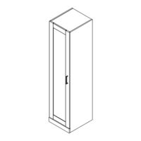 BUSH FURNITURE Hampton Heights HHS117WH-Z Assembly Manual