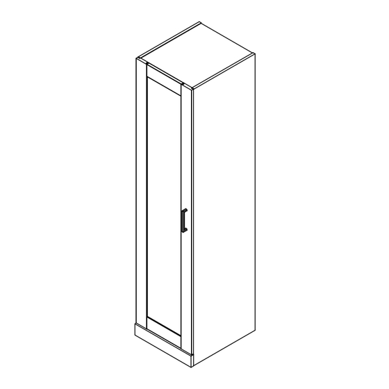 BUSH FURNITURE Hampton Heights HHS117WH-Z Assembly Manual