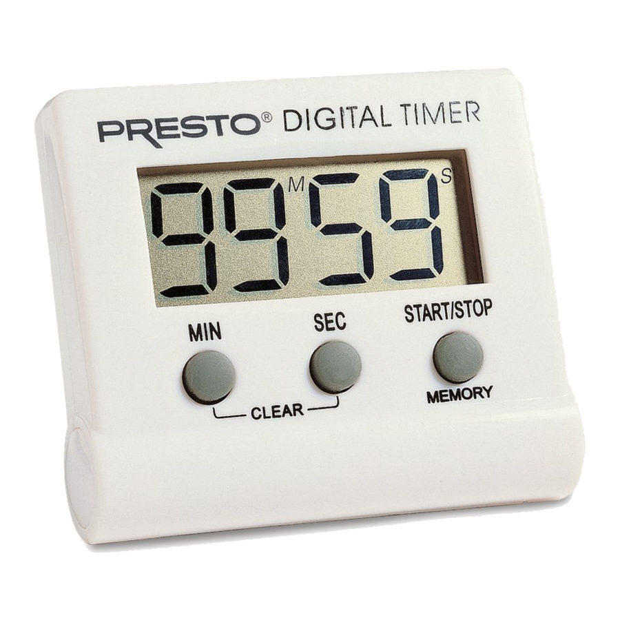 Presto 4213 Manual