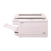 Toshiba 1370 Operator's Manual