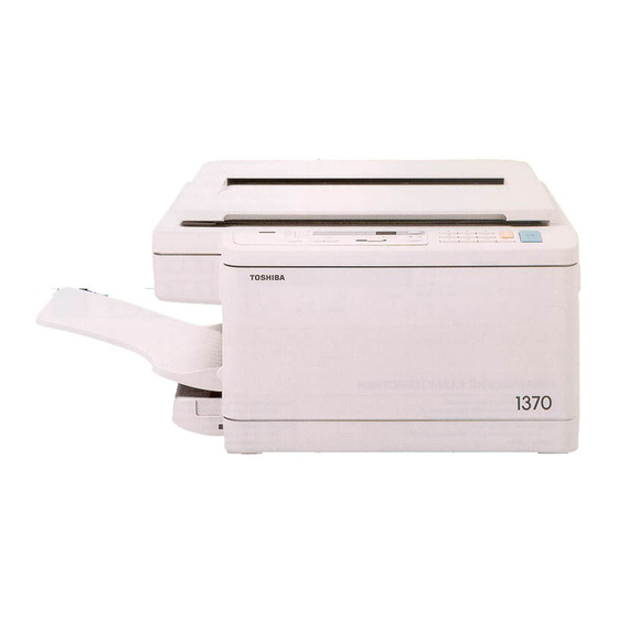 Toshiba 1370 Operator's Manual
