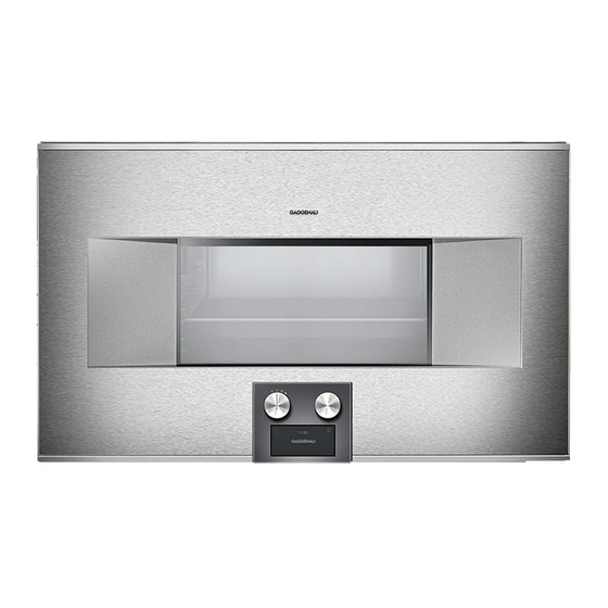 Gaggenau BS 484/485 Instruction Manual