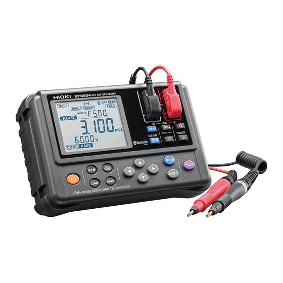 HIOKI BT3554 INSTRUCTION MANUAL Pdf Download ManualsLib