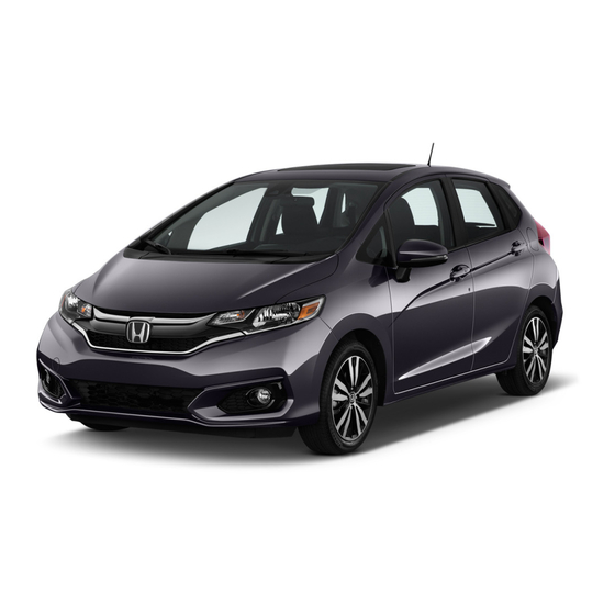 Honda Fit 2018 Owner's Manual