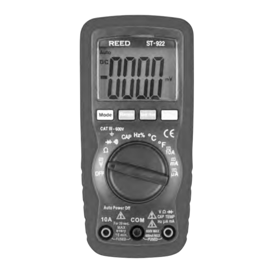 REED R5008 INSTRUCTION MANUAL Pdf Download ManualsLib