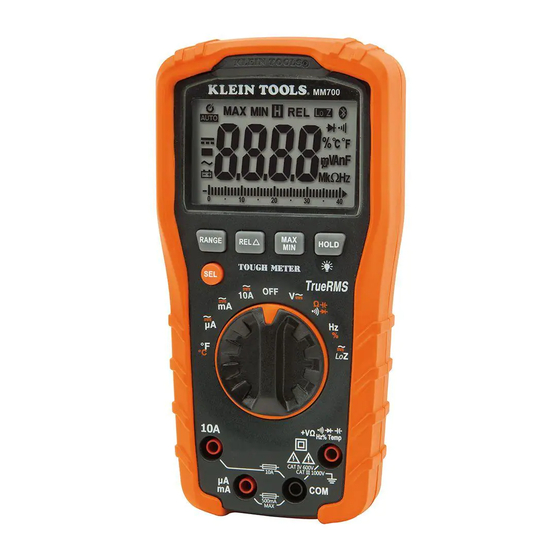 Multimètre numérique à échelle automatique - TRMS - IP42 - 1000 V CA/CC -  10 A