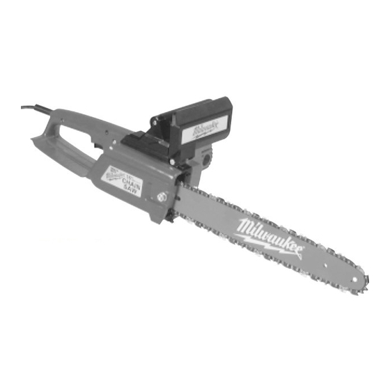 Milwaukee outlet chainsaw manual