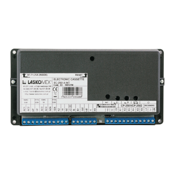 Laskomex EC-2502 Installation, Service And Programming Manual