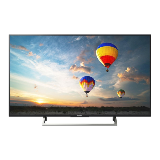 SONY KD55X8200E REFERENCE MANUAL Pdf Download ManualsLib