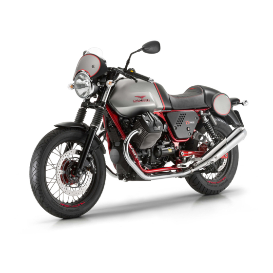 MOTO GUZZI V7 II RACER USER MANUAL Pdf Download | ManualsLib