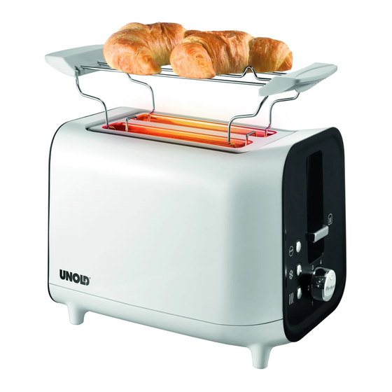 Unold SHINE WHITE Toaster Manuals