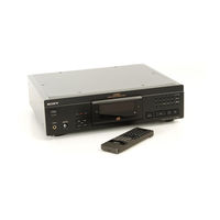 Sony CDP-XA7ES - Es Compact Disc Player Operating Instructions Manual