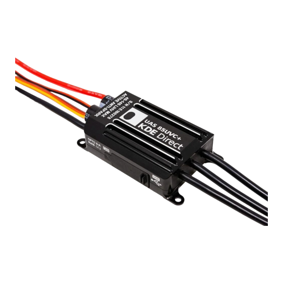 KDE Direct KDE-UAS85UVC Manual