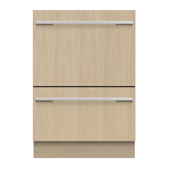 Fisher & Paykel DOUBLE DISHDRAWER DD24DTX6I Installation Manual